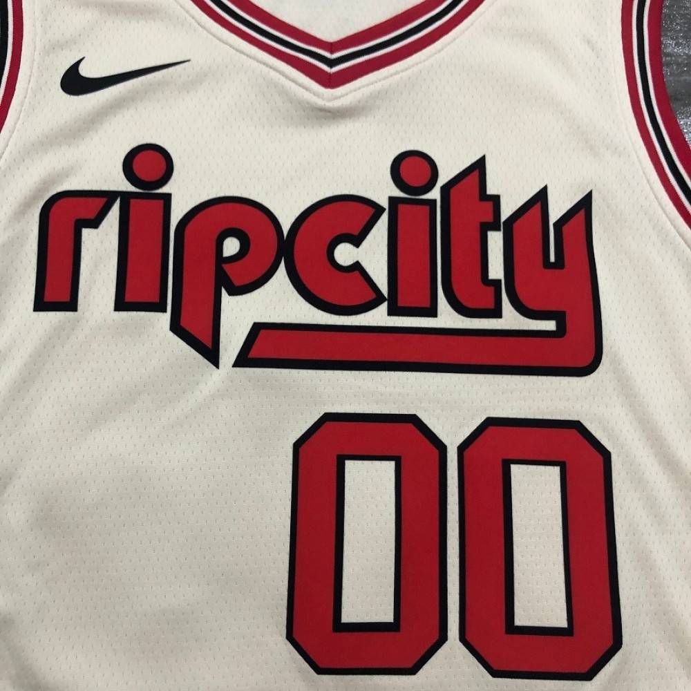 Men's Portland Trail Blazers Carmelo Anthony Cream 19/20 Swingman Jersey - City Edition-Pro Kit Vault | Brand New 26/27 Sports Jerseys